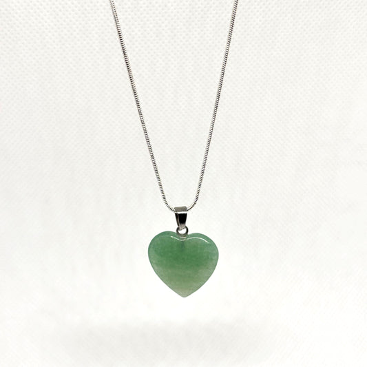 Verdant – Green Aventurine Heart Necklace