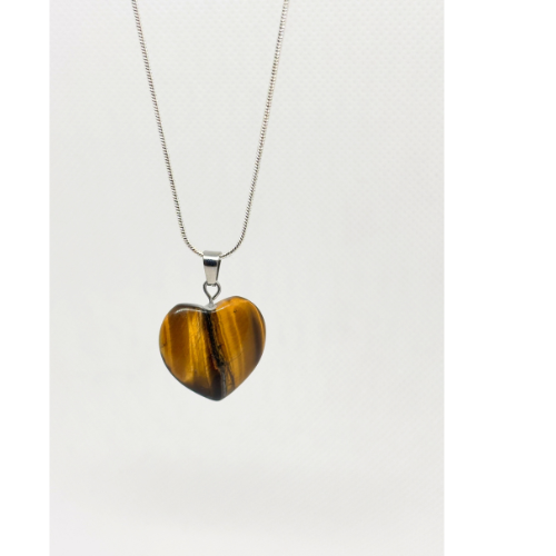 Tawra – Tiger’s Eye Heart Necklace