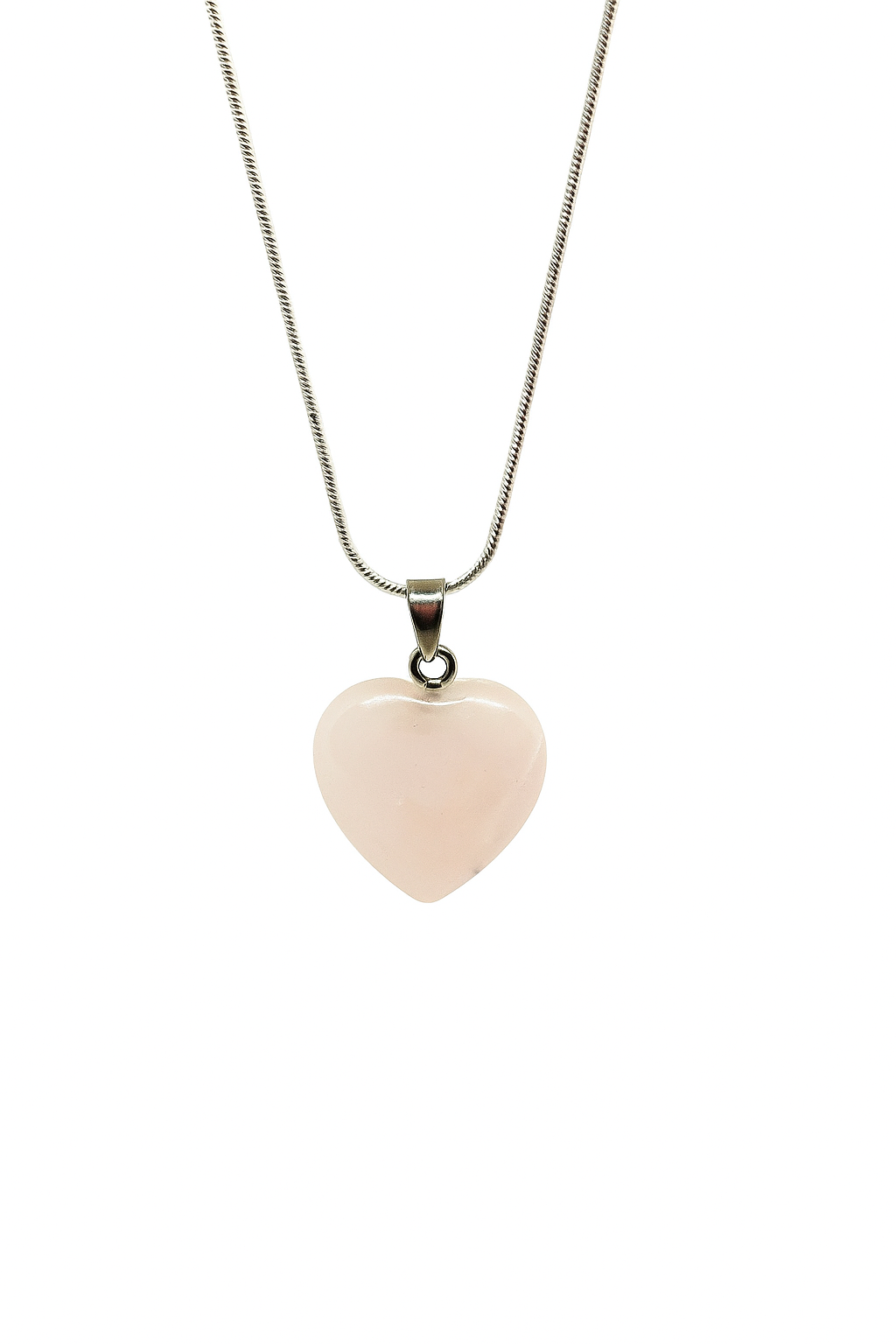 Rose Quartz Heart Necklace