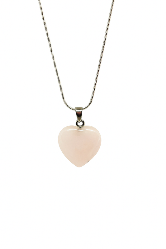 Amour – Rose Quartz Heart Necklace