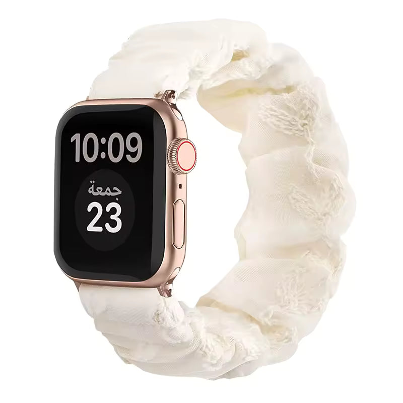 Amoura Scrunchie Apple Watch Band-Blue/Gray