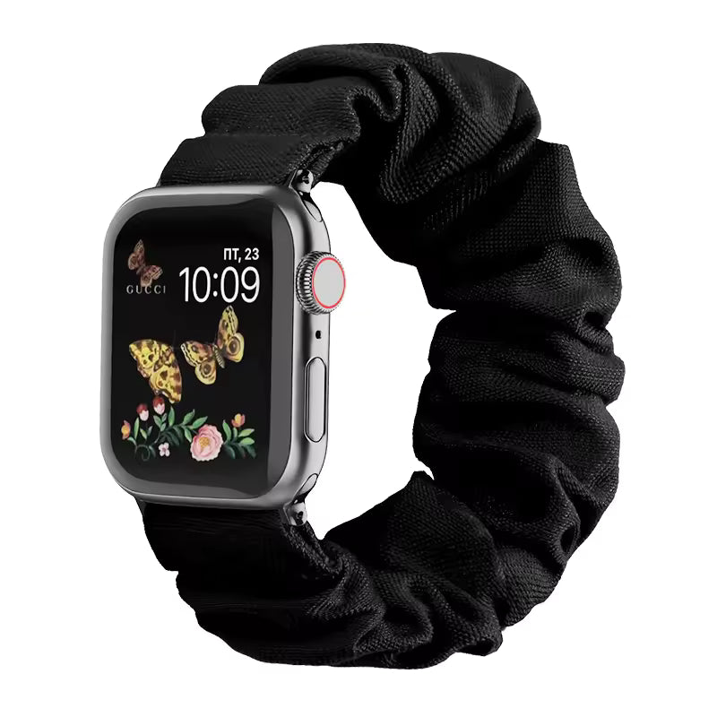 Amoura Scrunchie Apple Watch Band-Blue/Gray