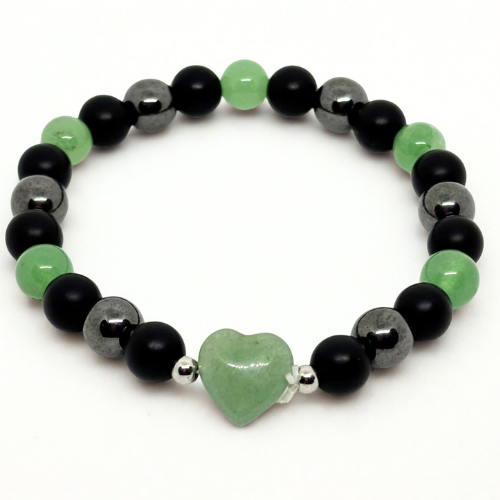 Verdant Bloom – Green Aventurine Beaded Bracelet