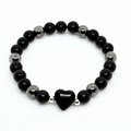 Noirra – Obsidian Beaded Bracelet
