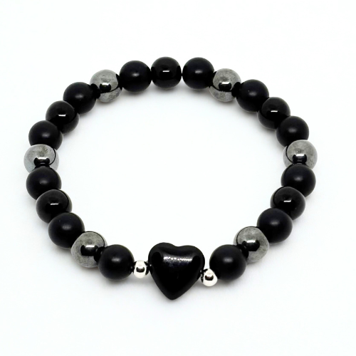 Noirra – Obsidian Beaded Bracelet