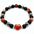 Flare – Red Agate Beaded Bracelet