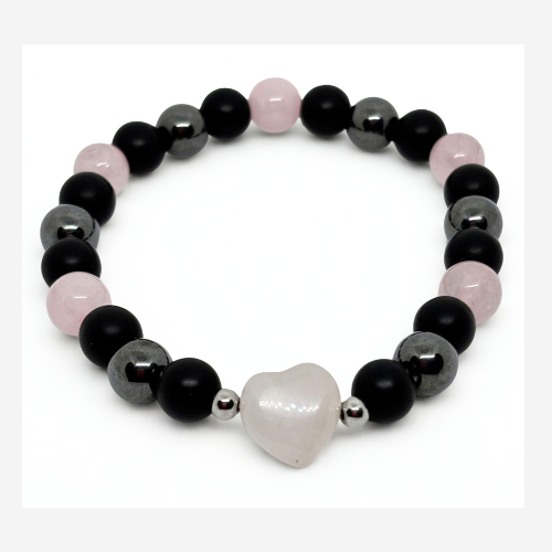 Amoura – Rose Quartz Beaded Bracelet