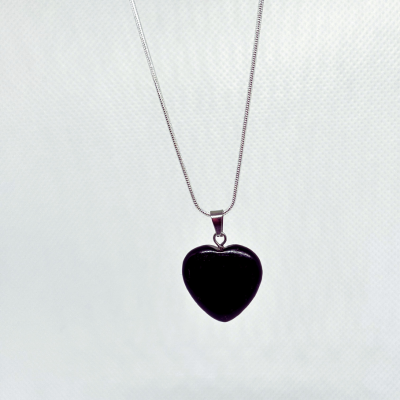 Obsidian Heart Necklace