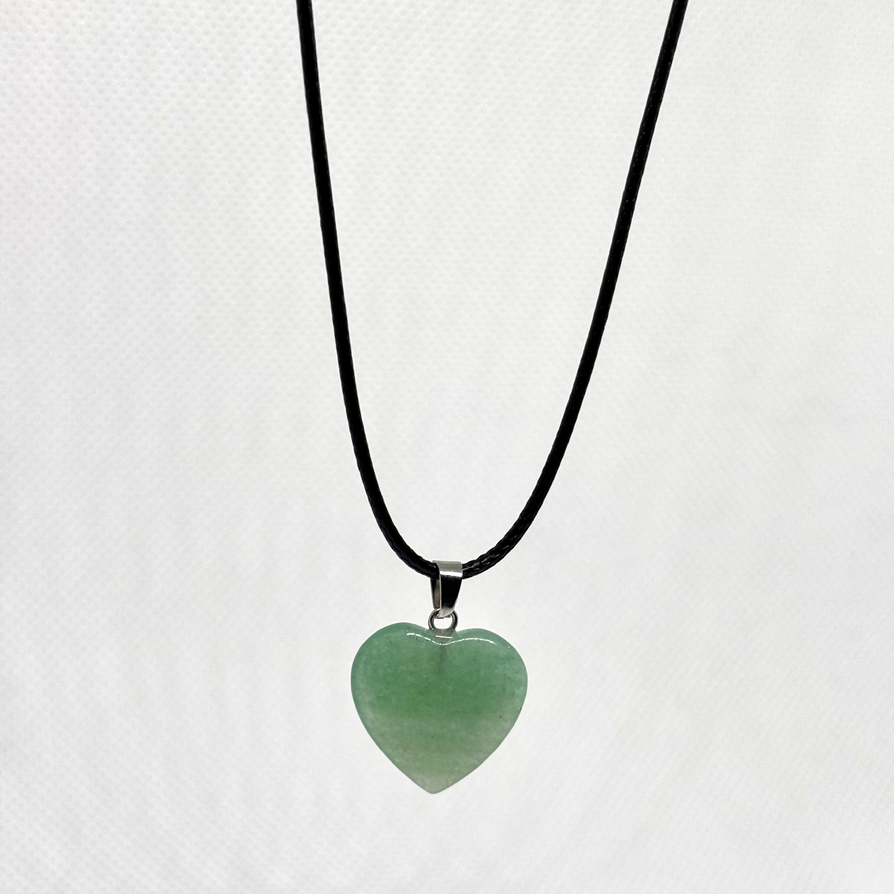 Green Adventurine Heart Necklace