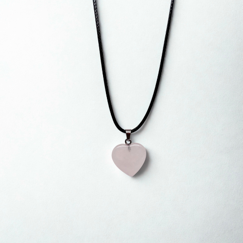 Rose Quartz Heart Necklace
