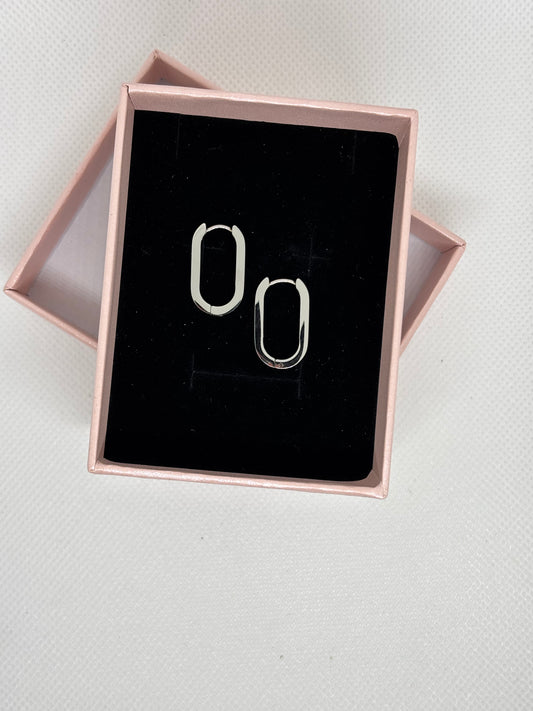 Elara Silver Hoops