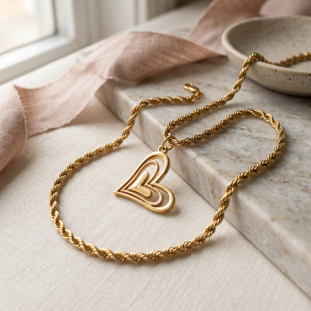 Liora Gold Heart Necklaces