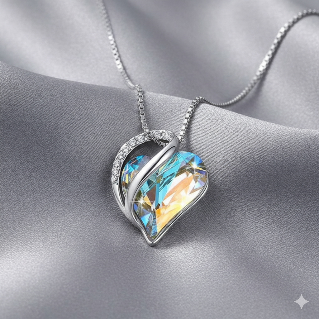 Opaline Heart Necklace