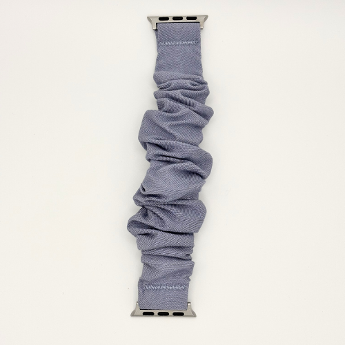 Amoura Scrunchie Apple Watch Band-Blue/Gray - AAMOURRA