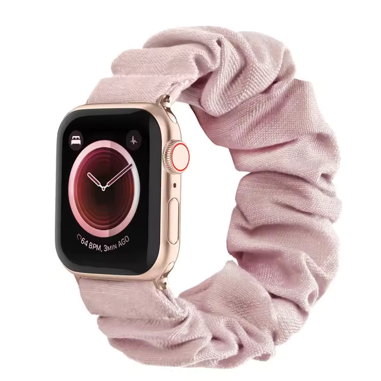 Amoura Scrunchie Apple Watch Band-Pink