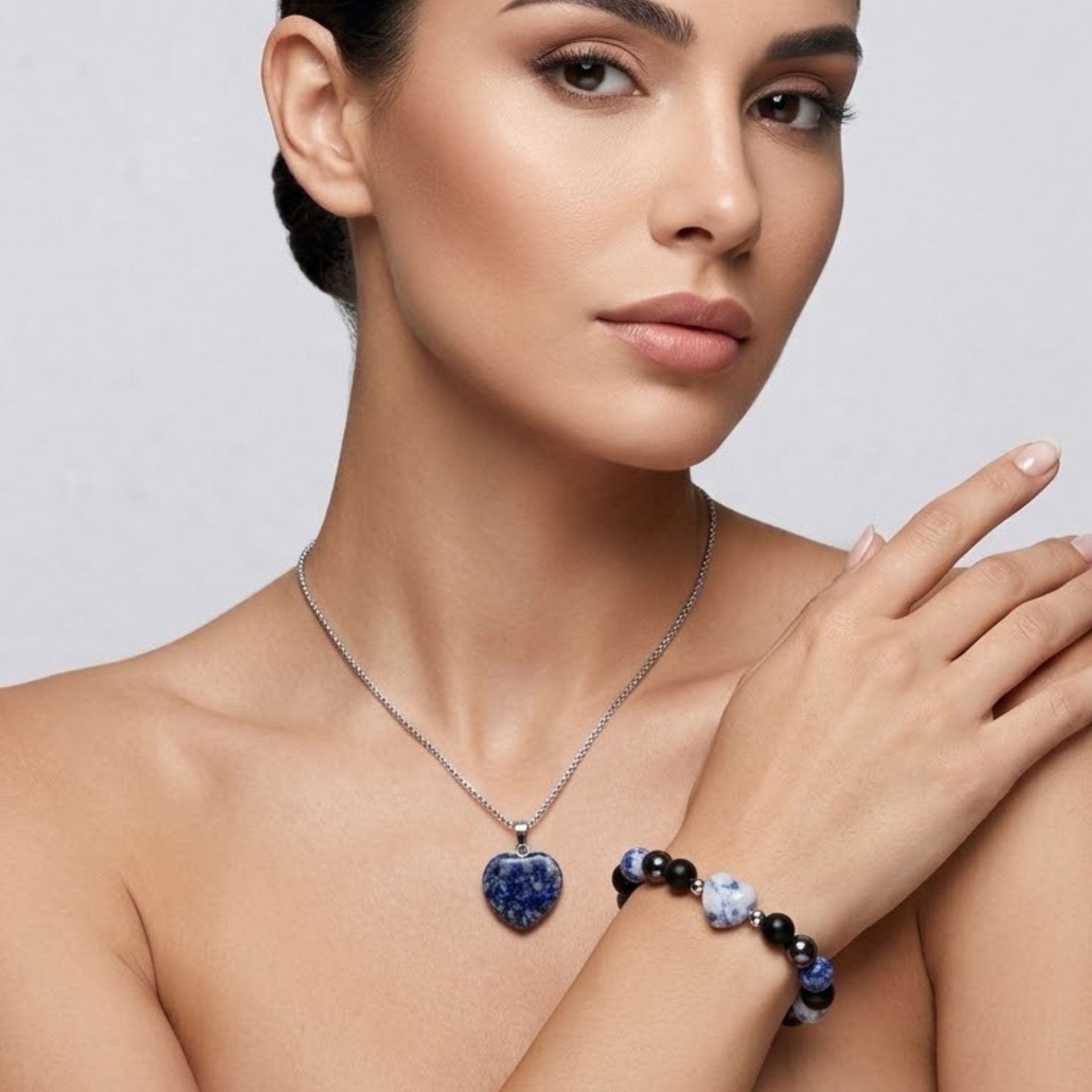 Sodalite Necklace Set