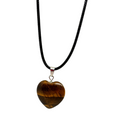Tiger’s Eye Heart Necklace