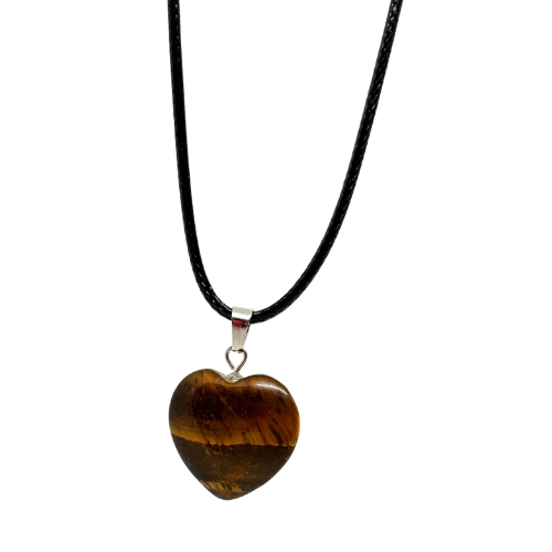 Tawra – Tiger’s Eye Heart Necklace
