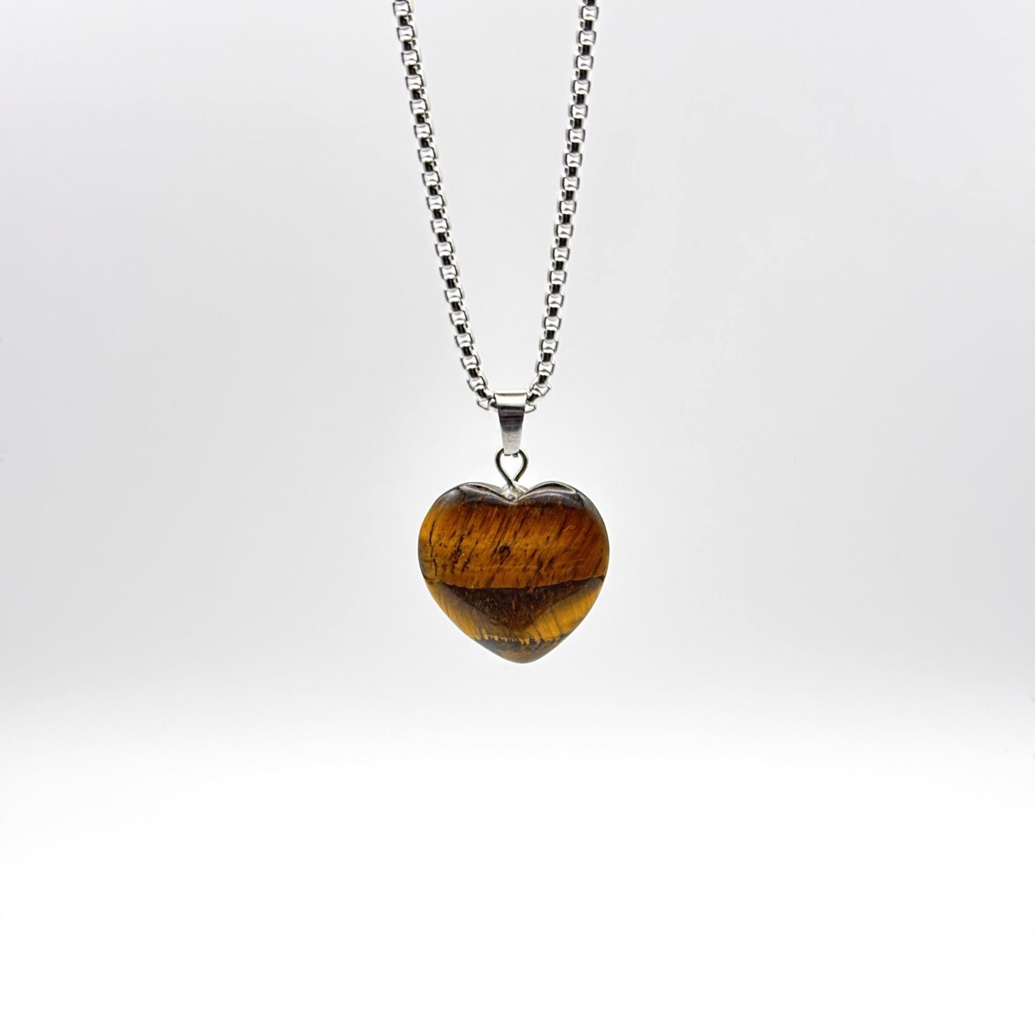 Tiger’s Eye Heart Necklace